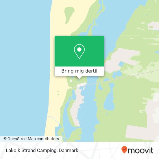 Lakolk Strand Camping kort