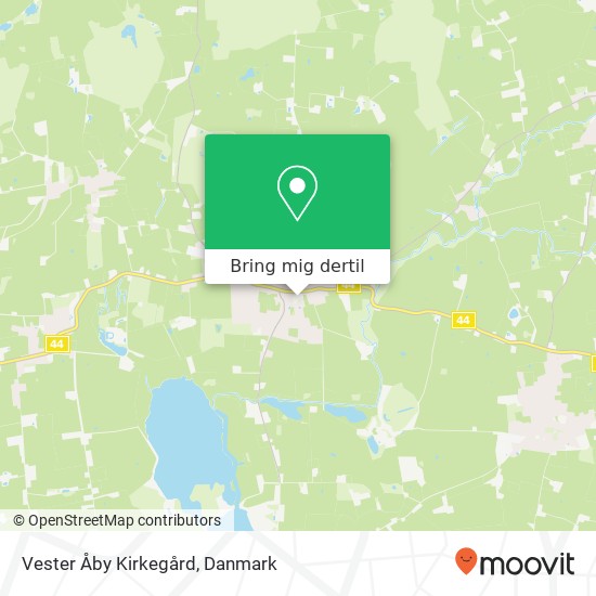 Vester Åby Kirkegård kort