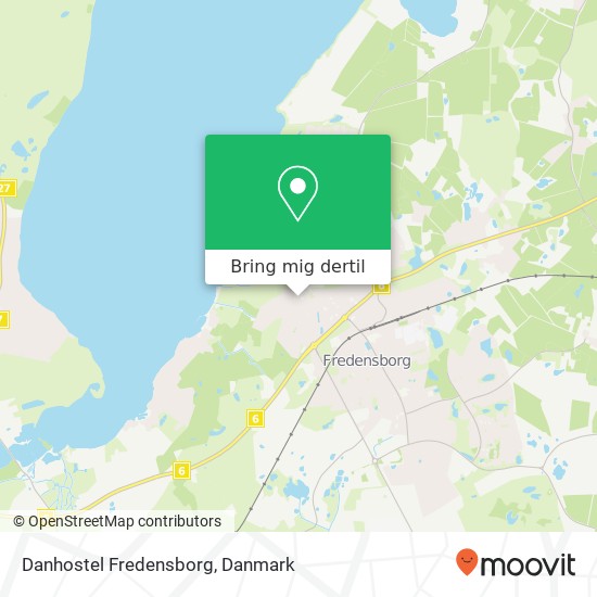 Danhostel Fredensborg kort