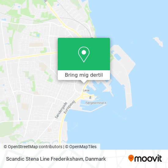 Scandic Stena Line Frederikshavn kort
