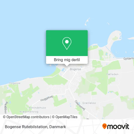 Bogense Rutebilstation kort