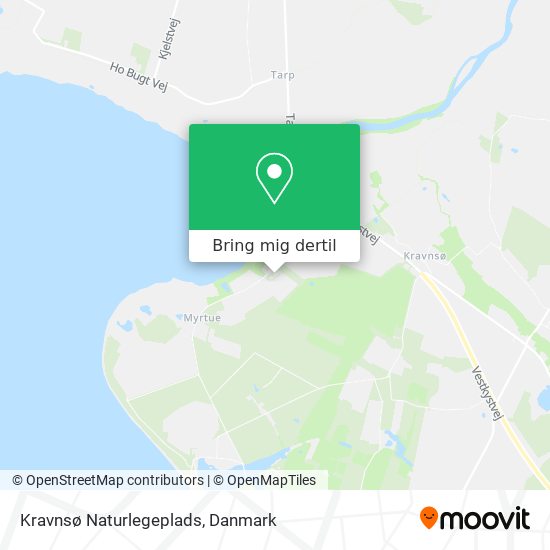 Kravnsø Naturlegeplads kort