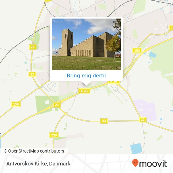 Antvorskov Kirke kort
