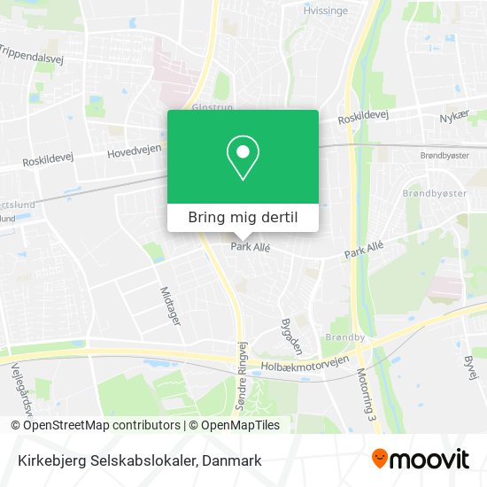 Kirkebjerg Selskabslokaler kort