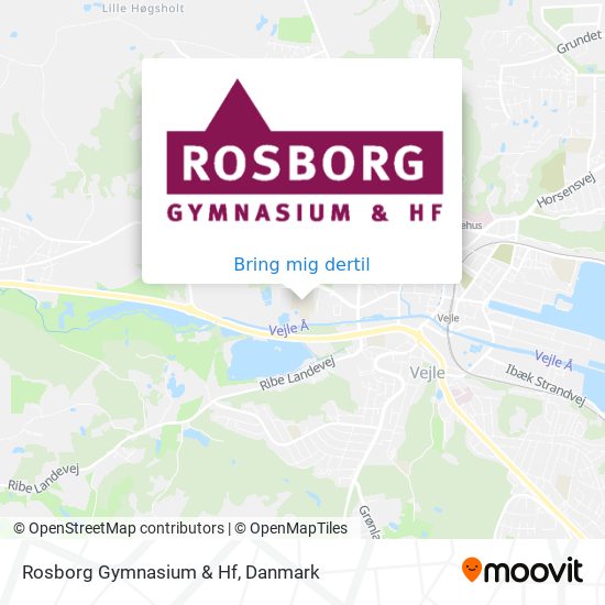 Rosborg Gymnasium & Hf kort