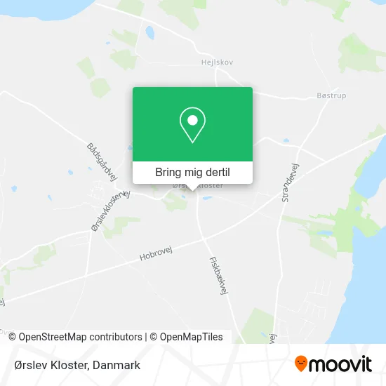 Ørslev Kloster kort