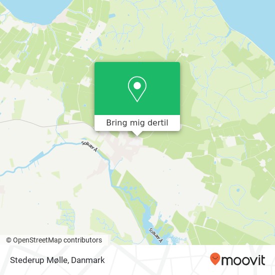 Stederup Mølle kort