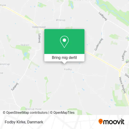 Fodby Kirke kort