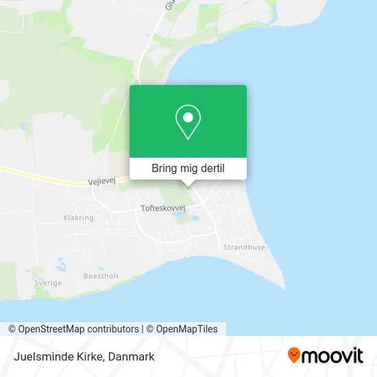 Juelsminde Kirke kort