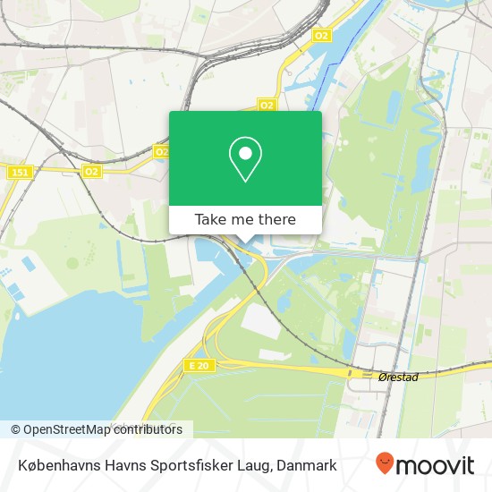 Københavns Havns Sportsfisker Laug kort
