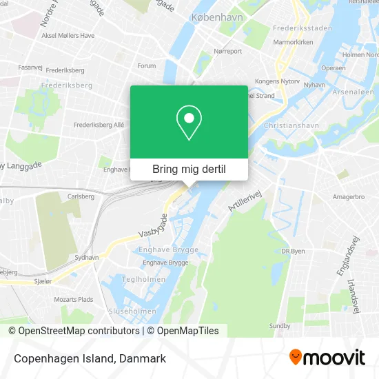 Copenhagen Island kort