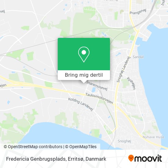 Fredericia Genbrugsplads, Erritsø kort