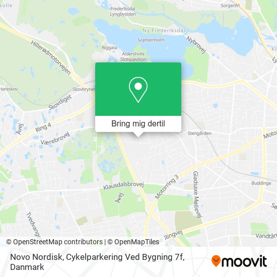 Novo Nordisk, Cykelparkering Ved Bygning 7f kort