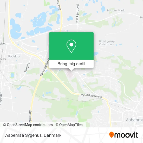 Aabenraa Sygehus kort