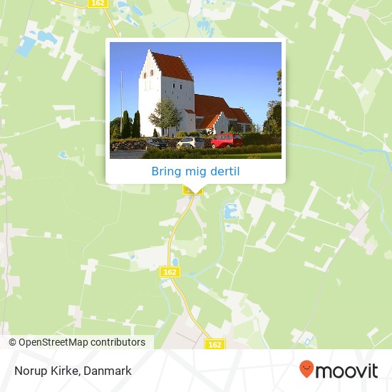 Norup Kirke kort