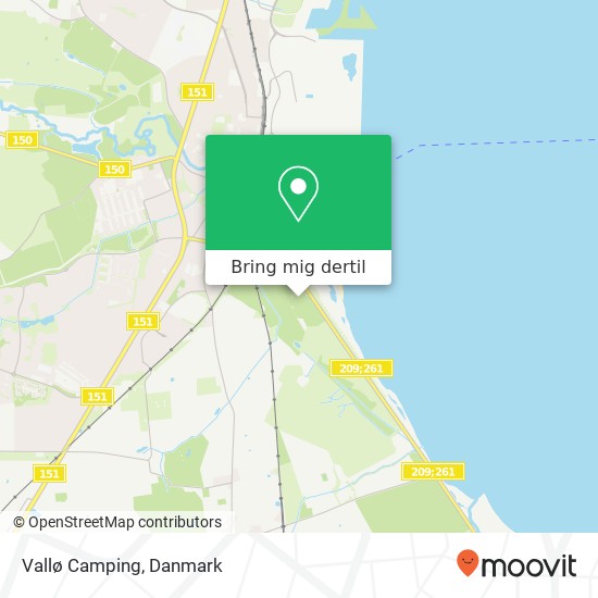 Vallø Camping kort
