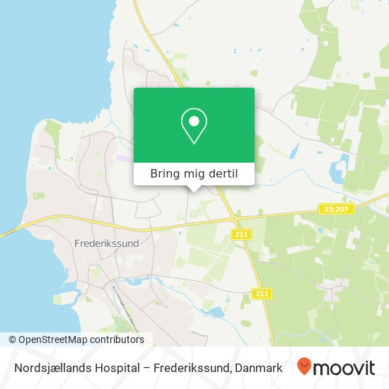Nordsjællands Hospital – Frederikssund kort