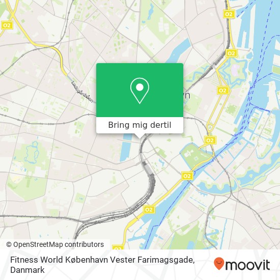 Fitness World København Vester Farimagsgade kort