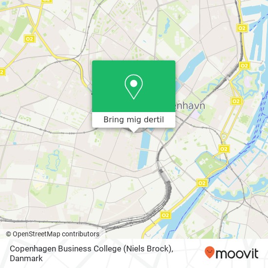 Copenhagen Business College (Niels Brock) kort
