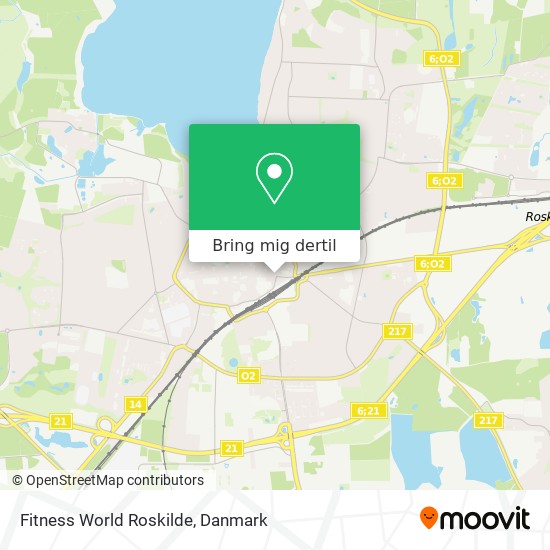 Skyldfølelse Tåler antydning Vej til Fitness World Roskilde i Roskilde med Jernbane eller Bus?