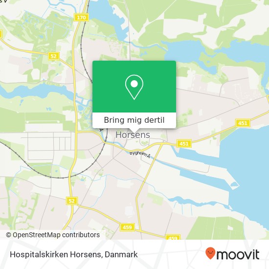 Hospitalskirken Horsens kort