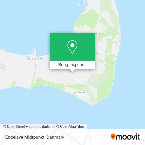 Endelave Midtpunkt kort