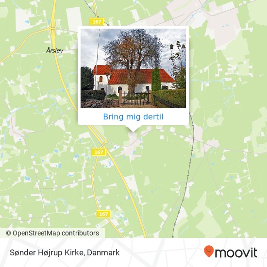 Sønder Højrup Kirke kort
