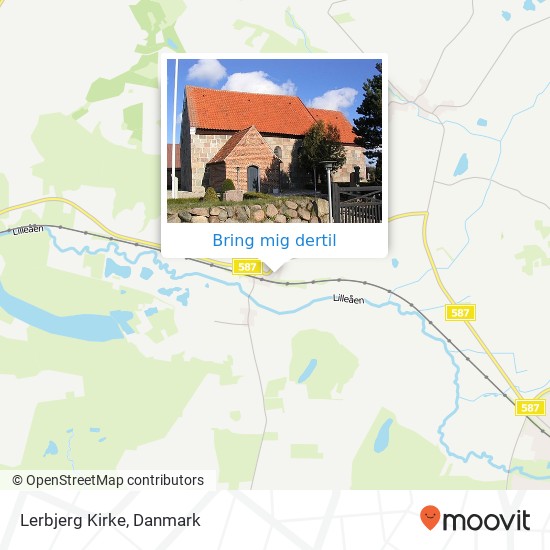 Lerbjerg Kirke kort