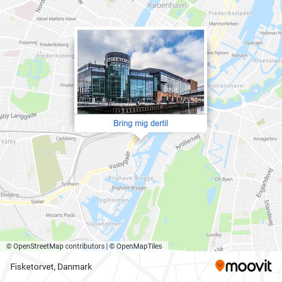 Vej Fisketorvet i København med Bus eller Jernbane?