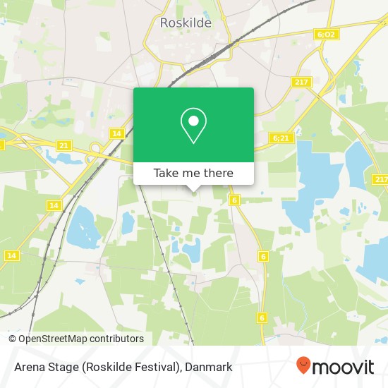 Arena Stage (Roskilde Festival) kort
