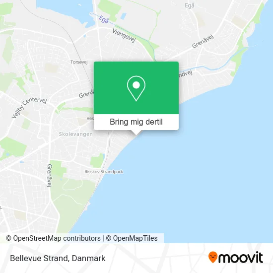 Bellevue Strand kort