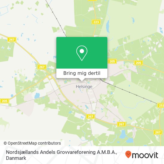 Nordsjællands Andels Grovvareforening A.M.B.A. kort