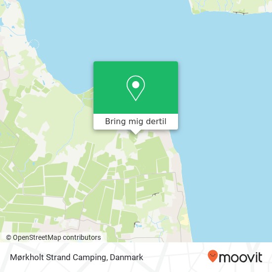 Mørkholt Strand Camping kort