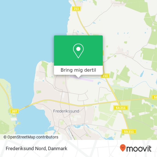 Frederiksund Nord kort