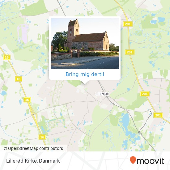 Lillerød Kirke kort