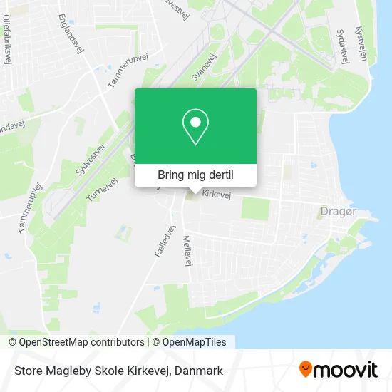 Store Magleby Skole Kirkevej kort