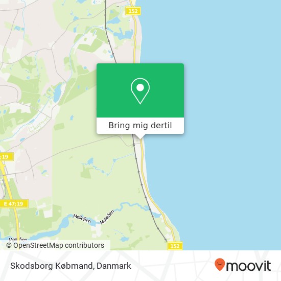 Skodsborg Købmand kort