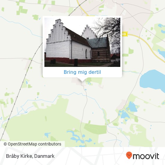 Bråby Kirke kort
