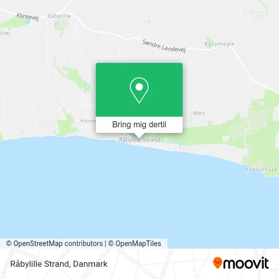 Råbylille Strand kort