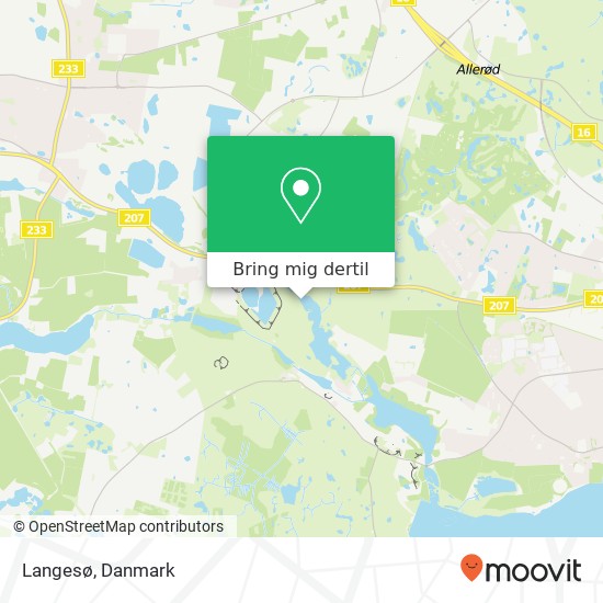Langesø kort