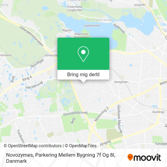 Novozymes, Parkering Mellem Bygning 7f Og 8l kort