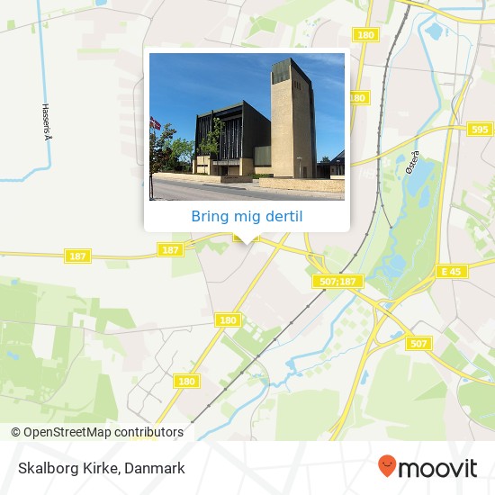 Skalborg Kirke kort
