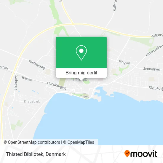 Thisted Bibliotek kort