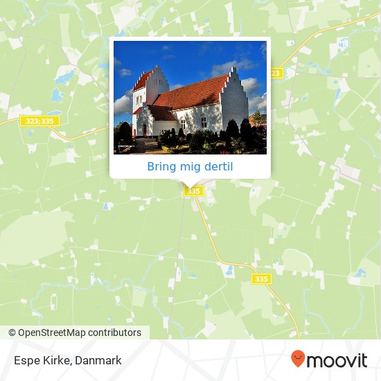 Espe Kirke kort