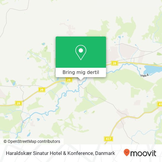Haraldskær Sinatur Hotel & Konference kort