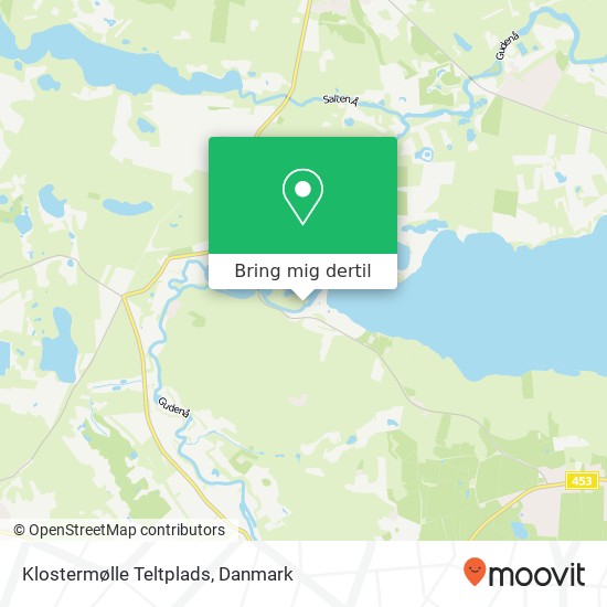 Klostermølle Teltplads kort