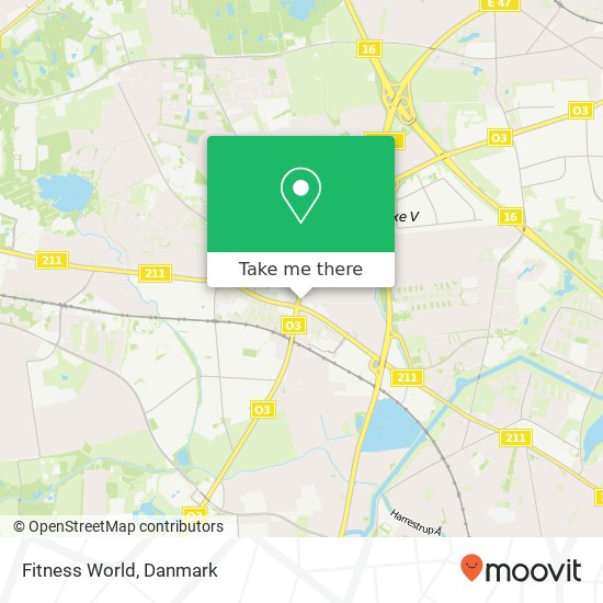 Fitness World kort