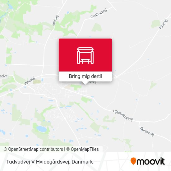 Tudvadvej V Hvidegårdsvej kort