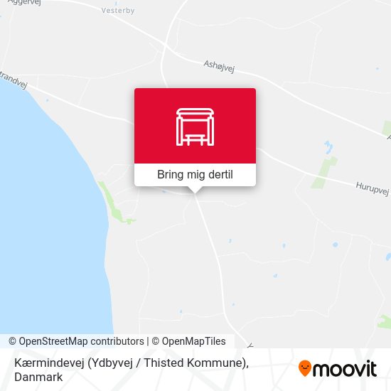 Kærmindevej (Ydbyvej / Thisted Kommune) kort