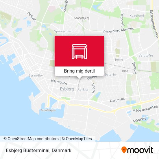 Esbjerg Busterminal kort
